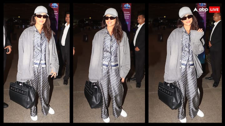 Priyanka Chopra Spotted At Airport: प्रियंका चोपड़ा हाल ही में भारत आई थीं. एक्ट्रेस ने एक-दो इवेंट्स अटेंड किए और अब अमेरिका रवाना हो गई हैं. इस दौरान उन्होंने एयरपोर्ट पर पोज दिए.