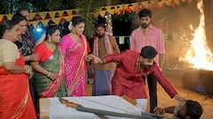 Satyabhama Today October 19th Episode Highlights: సత్య ప్లాన్స్ కి పచ్చబొట్టుతో చెక్ పెట్టేసిన మహదేవయ్య ...క్రిష్ క్లీన్ బౌల్డ్ - సత్యభామ అక్టోబరు 19 ఎపిసోడ్ హైలెట్స్!!