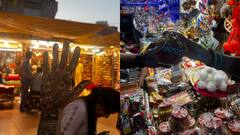 दिल्ली में करवा चौथ पर महिलाओं ने लगवाई मेहंदी, बाजारों में दिखी रौनक, देखें तस्वीरें