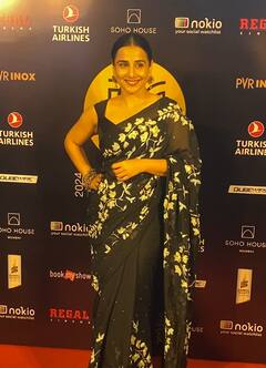 MAMI फिल्म फेस्टिवल में ‘मंजुलिका’ का दिखा ट्रेडिशनल अवतार, ब्लैक साड़ी में यूं दिए पैपराजी को पोज