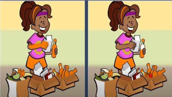 चित्र में आप एक लड़की को पेंटिंग करते हुए देख सकते हैं. वैसे तो ये दोनों चित्र एक जैसे ही प्रतीत होते हैं, लेकिन चित्रकार ने दूसरा चित्र बनाने में सात अंतर पैदा कर दिए हैं. इन सात अंतरों को यदि आप 10 सेकेंड्स में ढूंढ लेते हैं तो आप सच में बहुत बुद्धिमान है.