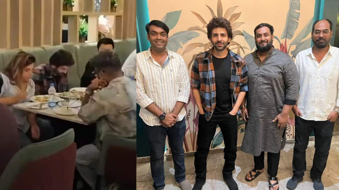 Kartik Aaryan : ఖుబానీ కా మీఠా, వెజ్ షీక్ కబాబ్స్ - పిస్తా హౌస్లో హైదరాబాద్ ఫుడ్ టేస్టీ చేసిన బాలీవుడ్ హీరో Kartik Aaryan enjoys Hyderabadi food at Pista House Kartik Aaryan : ఖుబానీ కా మీఠా, వెజ్ షీక్ కబాబ్స్ - పిస్తా హౌస్లో హైదరాబాద్ ఫుడ్ టేస్టీ చేసిన బాలీవుడ్ హీరో