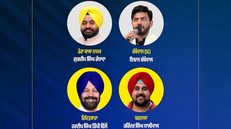 Punjab Bypolls: AAP Nominates Shiromani Akali Dal Turncoat, Hoshiarpur MP’s Son Amongst 4 Candida