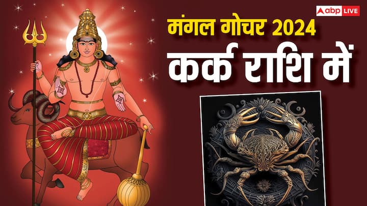 Mangal Gochar 2024: आज रविवार 20 अक्टूबर 2024 को करवा चौथ पर मंगल ग्रह का गोचर कर्क राशि में हुआ है. यह मंगल की नीच राशि मानी जाती है. इसलिए मंगल का गोचर कई राशियों के जीवन में परेशानियां लेकर आएगा.