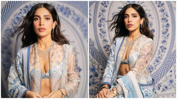 Bhumi Pednekar made a stunning appearance at a Cartier event in London, exuding elegance in a floral-printed saree by designer Karan Torani.