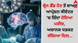 Brain Dead Man: ਬ੍ਰੇਨ ਡੈੱਡ ਹੋਣ ਤੋਂ ਬਾਅਦ ਆਪ੍ਰੇਸ਼ਨ ਥੀਏਟਰ 'ਚ ਜ਼ਿੰਦਾ ਹੋਇਆ ਮਰੀਜ਼, ਅਚਾਨਕ ਧੜਕਣ ਲੱਗਿਆ ਦਿਲ