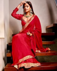 Karwa Chauth 2024: शादी के बाद सुरभि चंदना ने मनाया पहला करवाचौथ, लाल साड़ी में सजकर यूं दिए पति संग रोमांटिक पोज