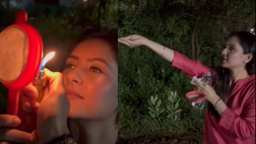 Puja Banerjee at Karva Chauth: ছাঁকনি, লাইটার আর জলের বোতল দিয়ে 'করবা চৌথ' পালন পূজার, নেটদুনিয়া বলছে, 'ছেলেখেলা করবেন না' Puja Banerjee celebrated Karva Chauth in a unique Way Netizen trolled Entertainment News Tollywood Puja Banerjee at Karva Chauth: ছাঁকনি, লাইটার আর জলের বোতল দিয়ে 'করবা চৌথ' পালন পূজার, নেটদুনিয়া বলছে, 'ছেলেখেলা করবেন না'