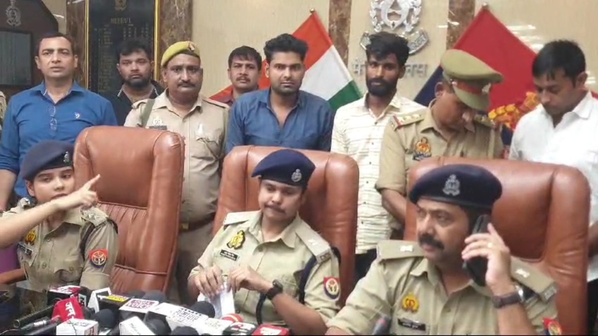 गाजियाबाद में बनी थी मेरठ में शराब सेल्समैन से लूट की योजना, पुलिस मुठभेड़ में तीन बदमाश गिरफ्तार