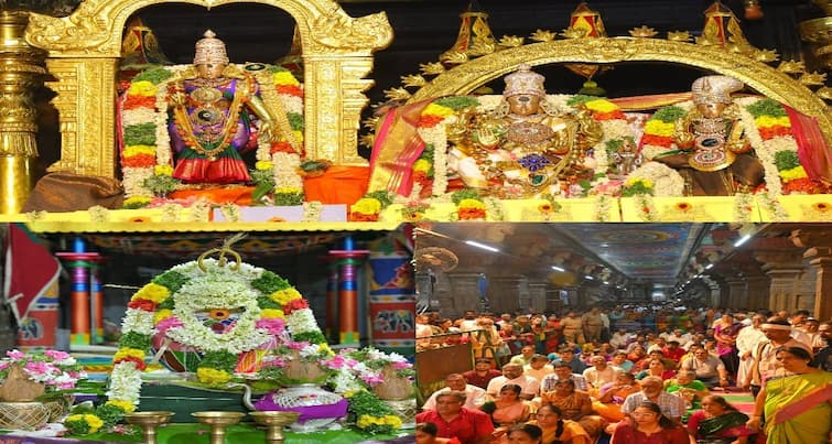 Madurai Meenakshi Amman Temple Gold Planes and Gopurams Criticized by Balalayam மதுரை மீனாட்சி அம்மன் கோயில் தங்க விமானங்கள், கோபுரங்களுக்கு பாலாலயம்  - திரளான பக்தர்கள் பங்கேற்பு
