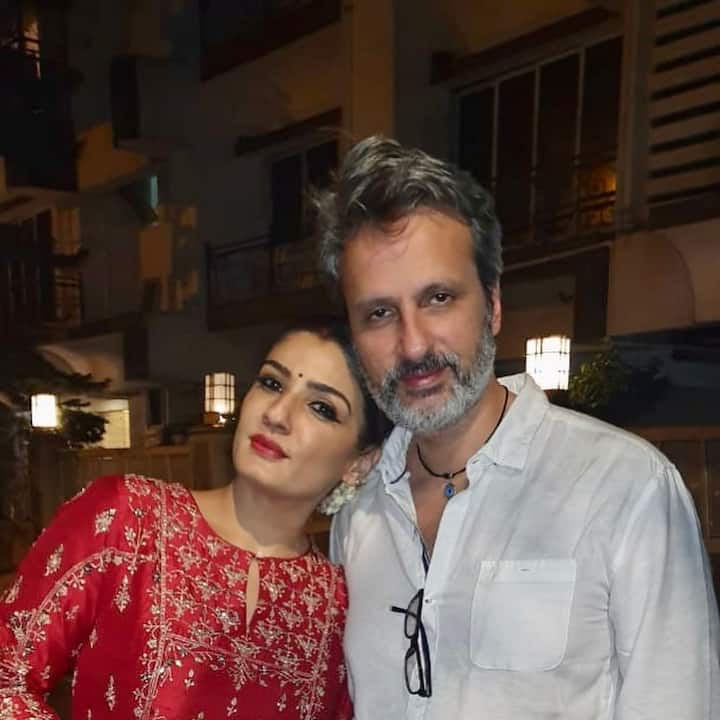 Raveena Tandon also celebrated Karva Chauth with great pomp. She has shared wonderful pictures with husband Anil Thadani.