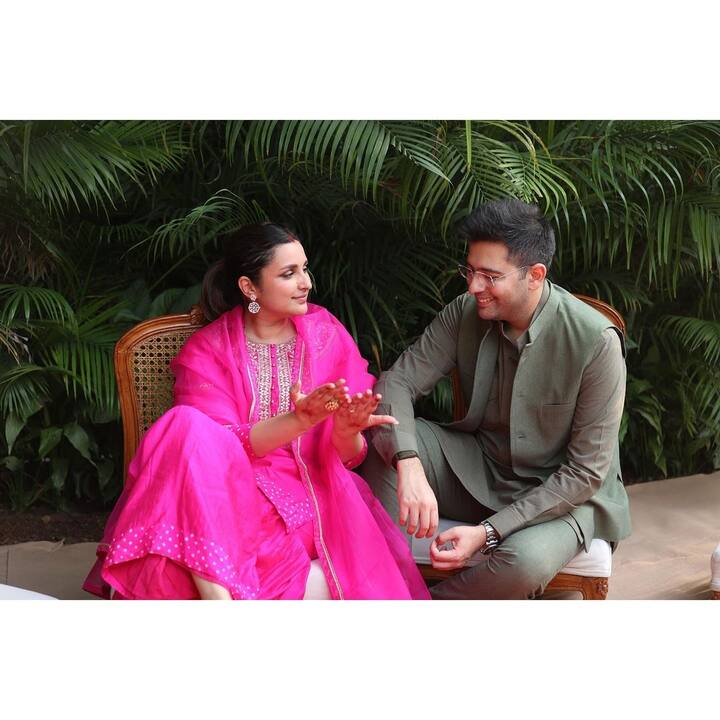 Parineeti expressed her love on social media, writing, “My moon and my stars …Happy Karwa Chauth love of my life!”