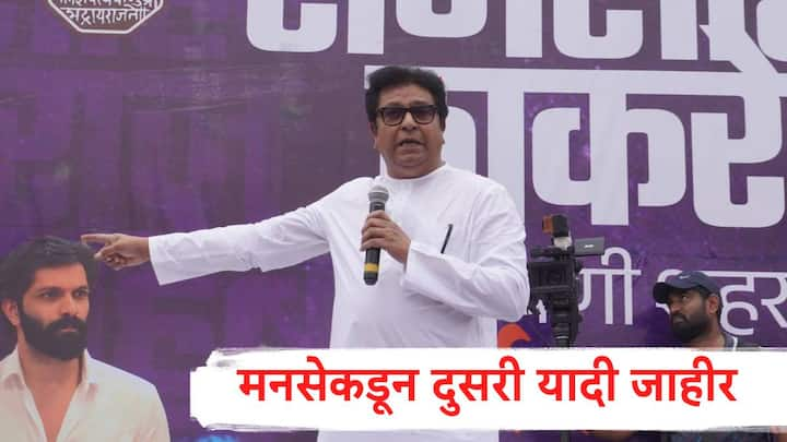 MNS Candidate List : महाराष्ट्र नवनिर्माण सेनेच्यावतीनं 45 उमेदवारांच्या नावांची घोषणा करण्यात आली आहे. यामध्ये अमित ठाकरेंना देखील स्थान देण्यात आलं आहे.