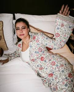 Kajol Stuns In Anita Dongre's Elegant Foral Pantsuit, SEE PICS