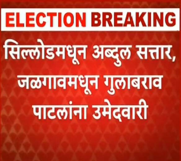 तसेच अब्दुल सत्ता हे सिल्लोडमधून तर जळगांवमधून गुलाबराव पाटील मैदानात आहेत.