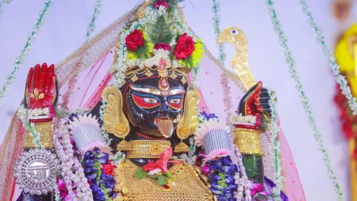 মায়ের কাছে জানিয়েছেন নিজের মনের ইচ্ছা। বড় মা তাঁদের মনোবাঞ্চা পূরণও করেছেন। (ছবি সৌজন্য : নৈহাটি বড়কালী পূজা সমিতি ট্রাস্ট)