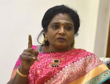 Tamilisai Soundarajan says Vijay Conference DMK is threatening bus owners - TNN விஜய் மாநாடு; பேருந்து உரிமையாளர்களை மிரட்டும் திமுக அரசு - தமிழிசை செளந்தராஜன்