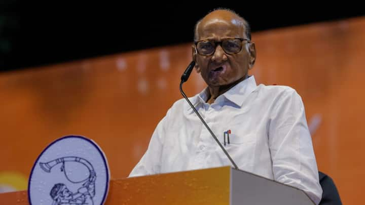 NCP (SP) president Sharad Pawar will not be contesting the Maharashtra Polls this year. However, he has been heading the party's campaigning, calling for the removal of the Mahayuti government. (Source: X/@PawarSpeaks)