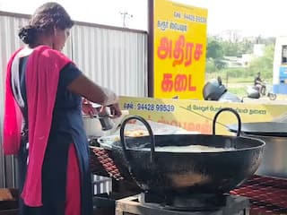 அதிரச கடையில் காத்திருந்து வாங்கிச் செல்லும் மக்கள்; கரூரில் தீபாவளி  விற்பனை படுஜோர்