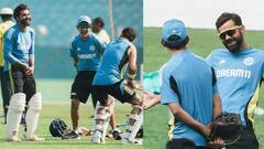 PHOTOS: विराट कोहली और गौतम गंभीर ने की मस्ती, अभ्यास के बीच कैद हुए खूबसूरत पल; देखें तस्वीरें