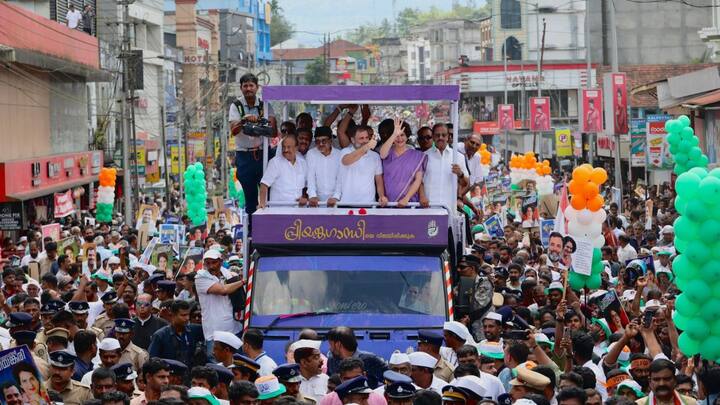 She took out a massive roadshow in Kalpetta and thanked the people of the Hill district for supporting her brother Rahul Gandhi when 