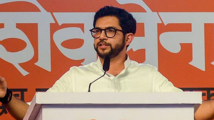 Shiv Sena (UBT) leader and former Maharashtra minister Aaditya Thackeray has been fielded from Mumbai's Worli assembly constituency. Image: PTI