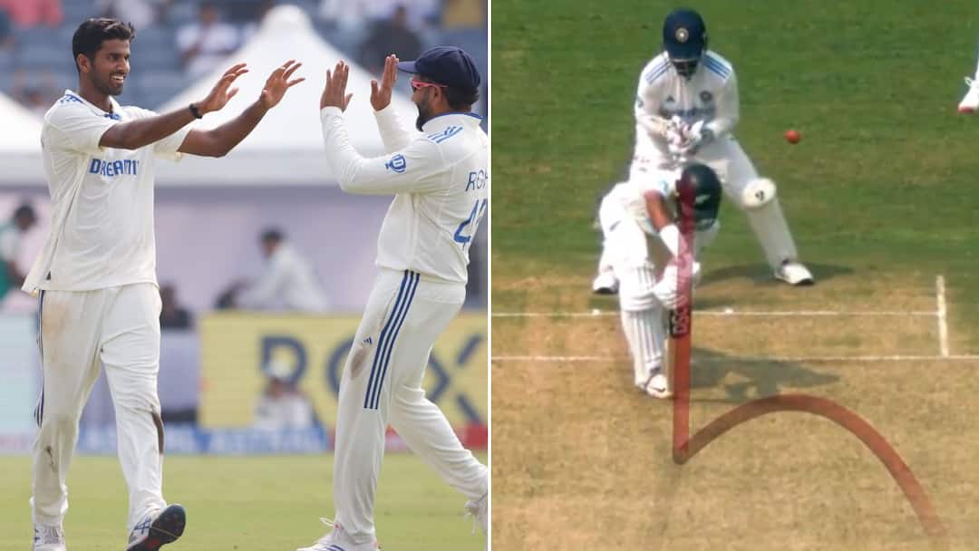 Washington Sundar Wickets Rachin Ravindra Tom Blundell Day 1 IND vs NZ Pune Test Rippers Washington Sundar Bowls Two JAFFAS To Get Rid Of Rachin Ravindra & Tom Blundell On Day 1 Of IND vs NZ Pune Test | WATCH