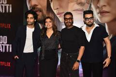 Do Patti Screening: बीवी काजोल की फिल्म देखने पहुंचे 'सिंघम', ऑल ब्लैक लुक में कृति सेनन ने ढाया कहर, देखें तस्वीरें