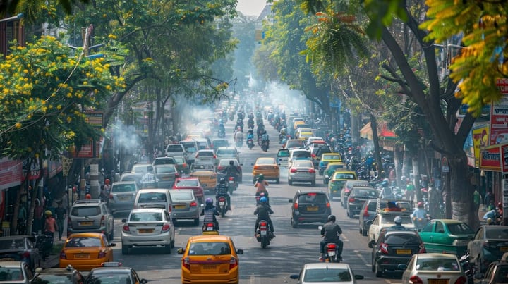 Most pollution is caused by heavy vehicles. Then comes the bike ride. A combination of petrol and diesel cars does not produce as much pollution as a bicycle. This was revealed in a study conducted at the Energy and Research Institute (TERI) and the University of California.