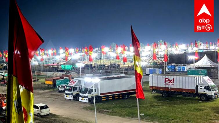 Tamilaga vettri kazhagam conference 60 generator to supply electricity TVK maanadu: இரவை பகலாக்கும் தொழிலாளர்கள்... மின்னொளியில் ஜொலிக்கும் தவெக மாநாடு திடல்..