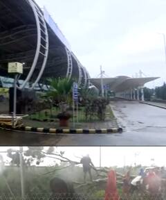 'दाना' ने रोक दी उड़ान, बंद करना पड़ा एयरपोर्ट