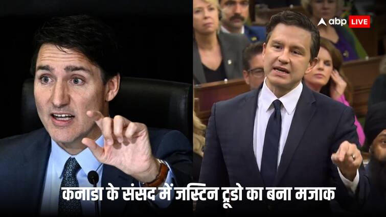 Canadian pm Justin Trudeau make fun using non English word  brokenist viral video Justin Trudeau: कनाडाई PM ट्रूडो का भरी संसद में बना मजाक! गलत अंग्रेजी बोलने पर विपक्षी नेता ने उड़ा दी खिल्ली, वीडियो वायरल
