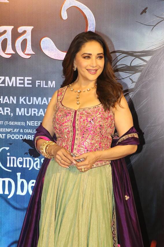 খাবার প্লেটে শুধু সবজি আর ফল! মাধুরী এখনও এত ফিট কীভাবে?