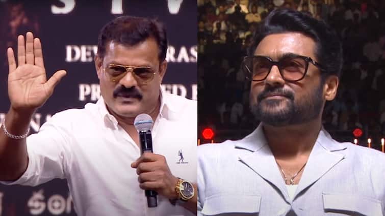 Kanguva Audio Launch Director Bose Venkat insists suriya to come into politics Kanguva Audio Launch : நீங்க அரசியலுக்கு வரணும் சார்.. கங்குவா இசை வெளியீட்டில் பகீர் கிளப்பிய போஸ் வெங்கட்