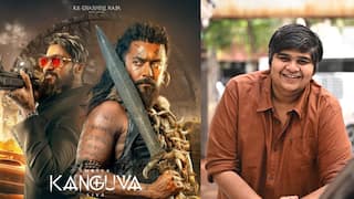 Kanguva Audio Launch : ரெண்டு நிமிஷம் சீன் பார்த்து மிரண்டுபோயிட்டேன்...கங்குவா படம் பற்றி இயக்குநர் கார்த்திக் சுப்பராஜ்