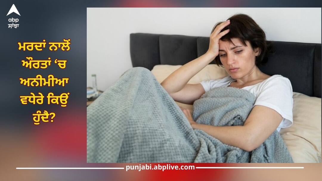 Women's Health: ਮਰਦਾਂ ਨਾਲੋਂ ਔਰਤਾਂ ‘ਚ ਅਨੀਮੀਆ ਵਧੇਰੇ ਕਿਉਂ ਹੁੰਦੈ? ਜਾਣੋ ਕਾਰਨ ਅਤੇ ਉਪਾਅ Why is anemia more common in women than men? Know causes and remedies Women's Health: ਮਰਦਾਂ ਨਾਲੋਂ ਔਰਤਾਂ ‘ਚ ਅਨੀਮੀਆ ਵਧੇਰੇ ਕਿਉਂ ਹੁੰਦੈ? ਜਾਣੋ ਕਾਰਨ ਅਤੇ ਉਪਾਅ