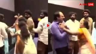 Woman mistaking acting for truth, slaps actor who came to surprise her in theatre, watch video