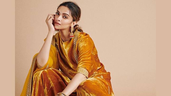 Deepika Padukone: Deepika Padukone embodied timeless elegance in a Musturd Yellow Kurta set . Paired with a simple Jhumka sleek Bangles, her look exuded an aura of royal sophistication, making her a true style icon in ethnic wear. (Image source: Instagram/ deepikapadukone)