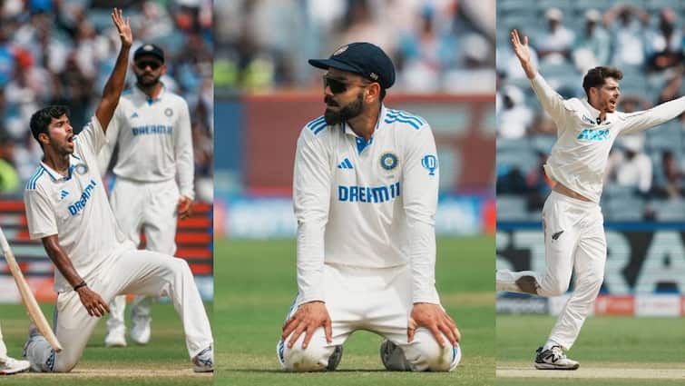 india lost to new zealand by 113 runs pune first home series loss since 2012 washington sundar virat kohli yashasvi jaiswal ind vs nz 2nd test report IND vs NZ 2nd Test: 12 साल और 18 सीरीज के बाद भारत की हार, न्यूजीलैंड ने 3 दिन में जीता पुणे टेस्ट; पहली बार जीती सीरीज