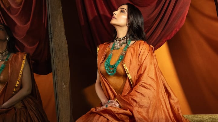 Sonam Kapoor recently showcased her glam side on Instagram. She radiated royalty as she wore a stunning khadi lehenga.