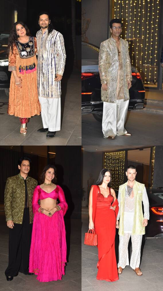दिवाली पार्टी में विजय संग तमन्ना ने हाथ थामे ली एंट्री, साड़ी में नताशा लगीं बेहद हसीन