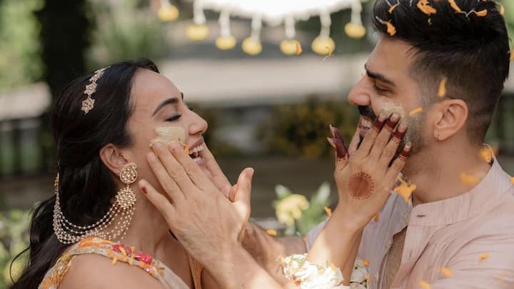 Surbhi Jyoti, Sumit Suri have begun their wedding festivities in full fervour at a resort in Corbett.