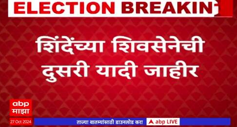 Shivsena Candidate 2nd List : शिवसेनेची दुसरी यादी जाहीर, कुणा कुणाला मिळाली संधी ?