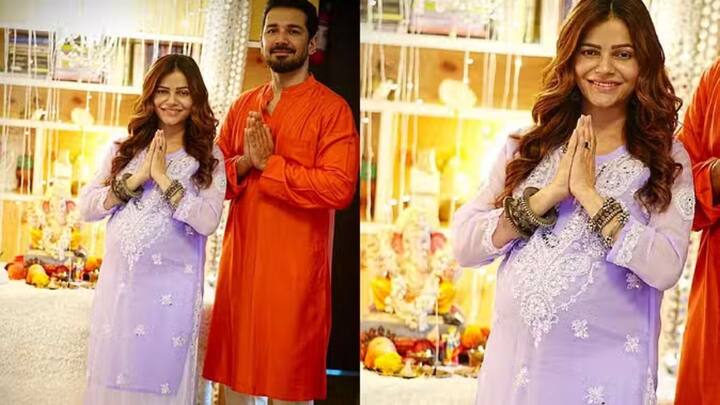 रुबिना दिलीकचा दुसरा लूक - जर तुम्हाला गरोदरपणात आरामदायी लूक हवा असेल तर असा चिकनकारी कुर्ता घाला. त्यासोबत पलाझो किंवा शरारा घाला, जेणेकरून तुम्हाला कोणतीही अडचण येणार नाही. चिकनकारी कुर्ता खूप हलका आहे, त्यामुळे तुम्हाला तो परिधान करणे आरामदायक होईल.