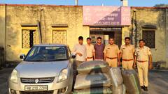 नाकाबंदी तोड़कर भागे माफिया, पुलिस ने 10 किलोमीटर तक किया पीछा और फिर...