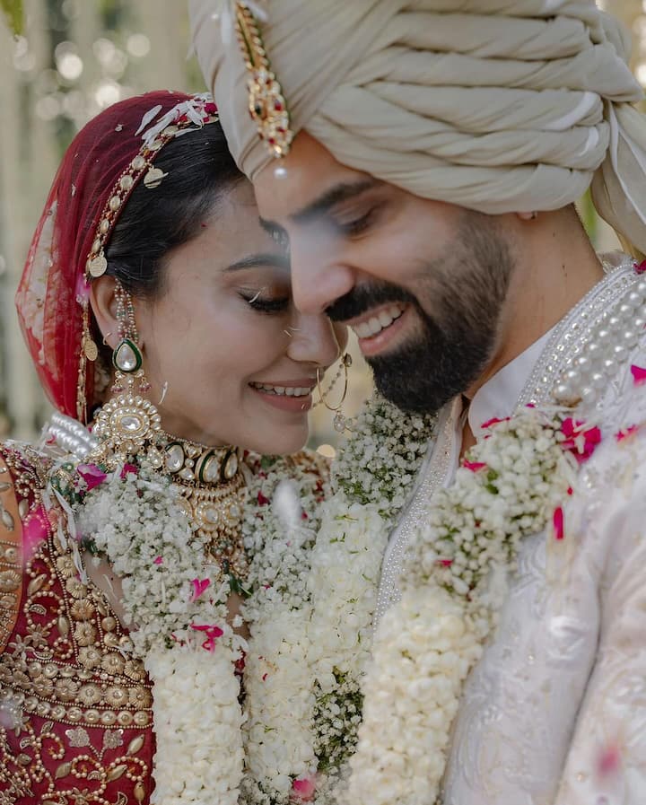 The two tied the knot in the presence of close family and friends at a quiet resort in Corbett.