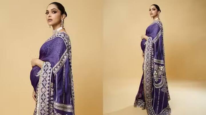 दीपिका पदुकोणचा फर्स्ट लूक - जर तुम्हाला काही हेवी परिधान करायचं नाहीय, तर अशी बॉर्डर असलेली साडी निवडा. अशी साडी तुम्हाला दिवाळीच्या पूजेमध्ये सुंदर दिसण्यास मदत करेल. अशा साडीसोबत केसांमध्ये अंबाडा बनवा, जेणेकरून उघड्या केसांचा त्रास होणार नाही.