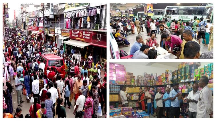 Diwali 2024 new dress crackers sale entire tamilnadu know full details here Diwali 2024: களைகட்டும் தீபாவளி! சக்கைபோடு போடும் புத்தாடை, பட்டாசு விற்பனை - உற்சாகத்தில் தமிழ்நாடு