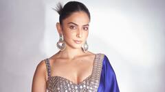 Rakul Preet Serves Diwali Look In Blue-Silver Saree Looking Her Elegant Best; See Pics