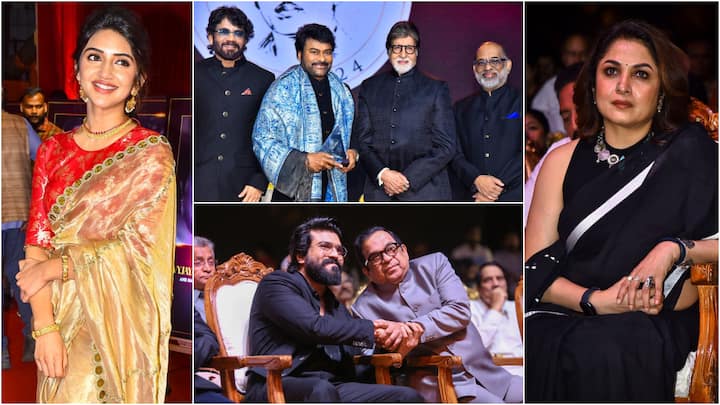 Celebs At ANR National Award 2024: మెగాస్టార్ చిరంజీవికి ఏయన్నార్ శత జయంతి సంవత్సరంలో అక్కినేని అవార్డు ఇచ్చారు. ఆదివారం హైదరాబాద్ సిటీలో జరిగిన ఈ ఈవెంట్ లో ఎవరెవరు సందడి చేశారో చూడండి.